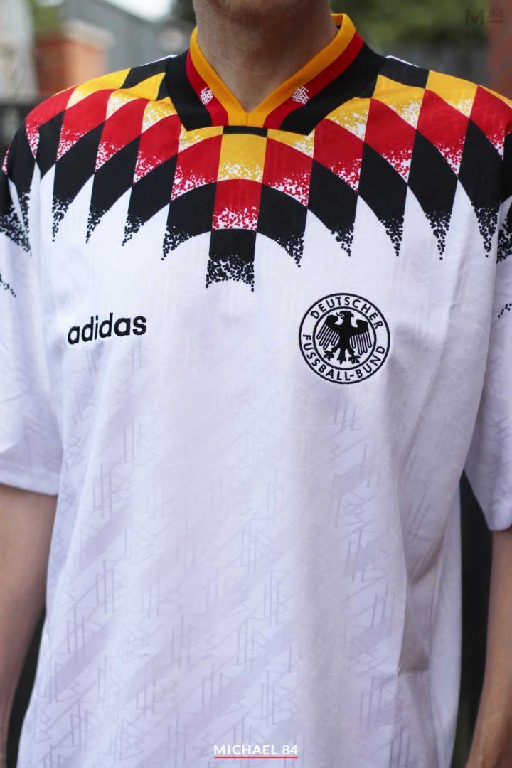 Adidas Germany Home 1994 Reissue Shirt Close Up by Michael 84
