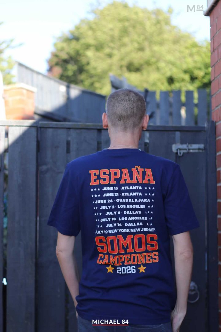 Back of the Spain Campeones 2026 T Shirt