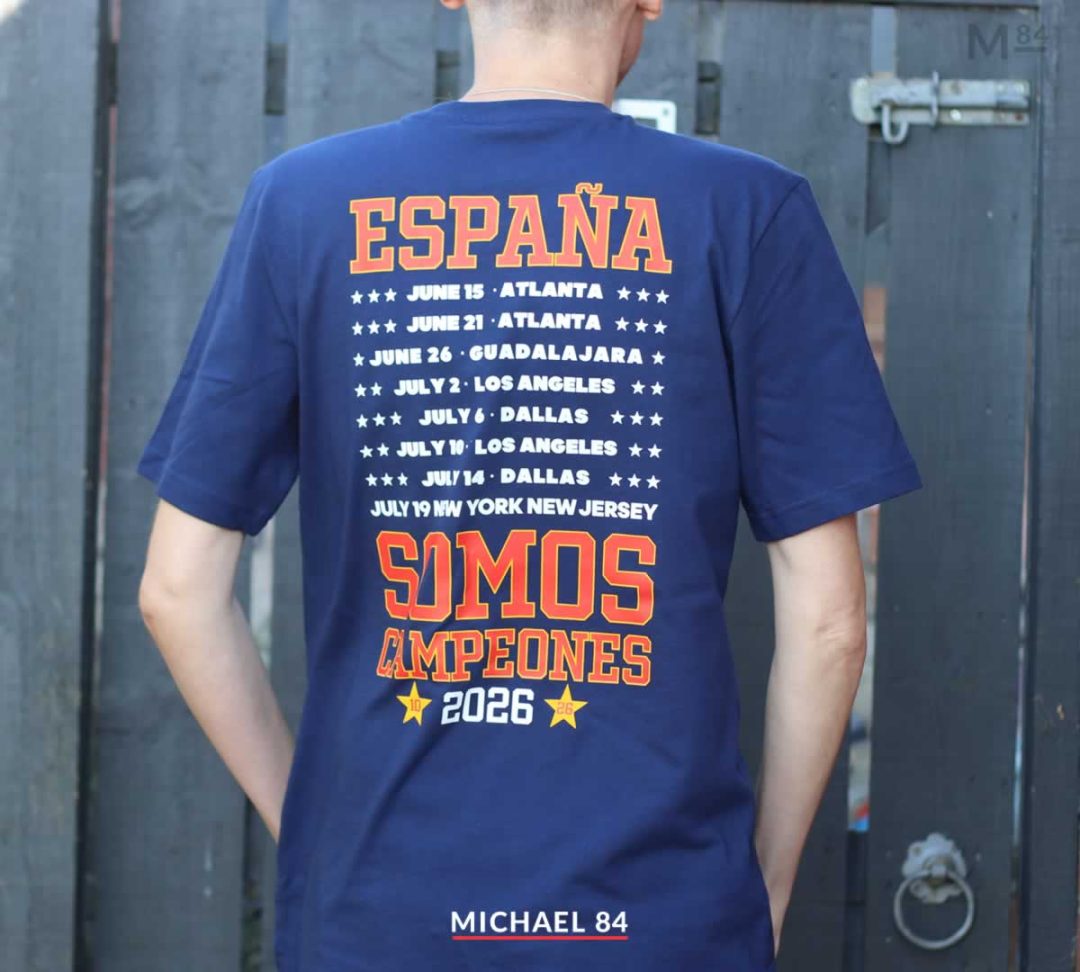 Close Up - Back of the Spain Campeones 2026 T Shirt