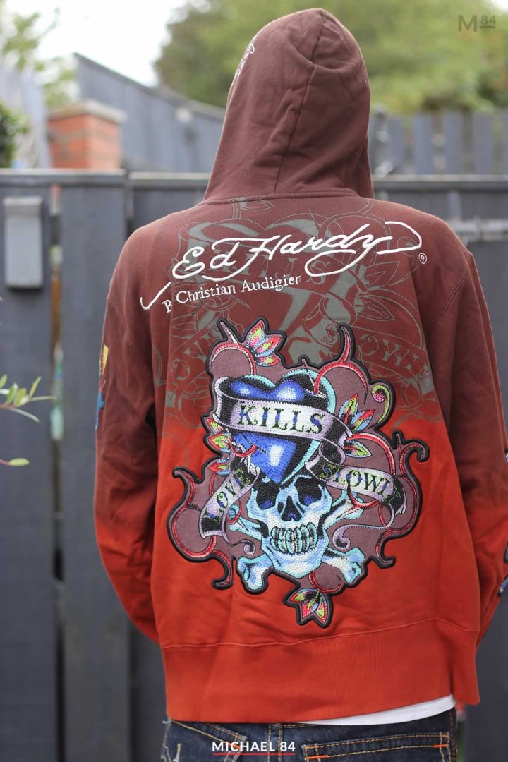 Back Of My Ed Hardy x Christian Audigier Hoodie