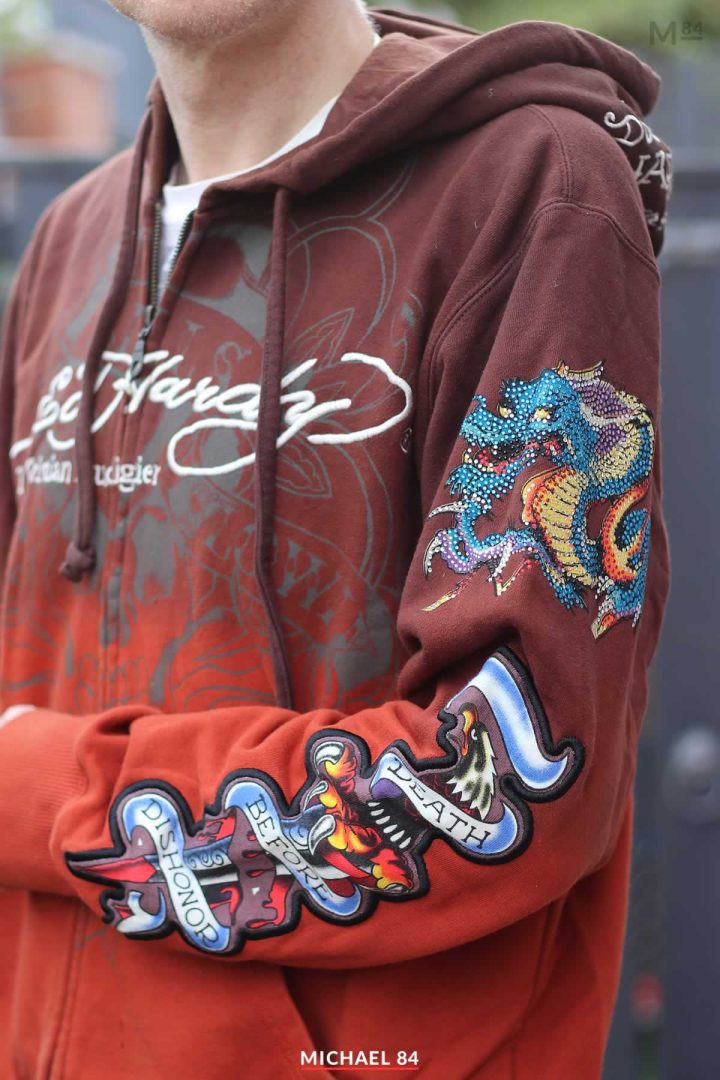 Close Up Of My Ed Hardy x Christian Audigier Hoodie