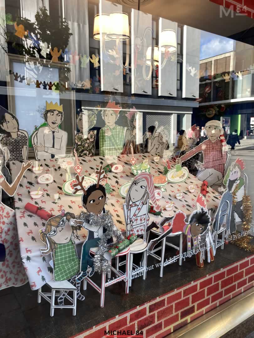 Fenwick Christmas Window - Clarice Bean Having Christmas Dinner With Family