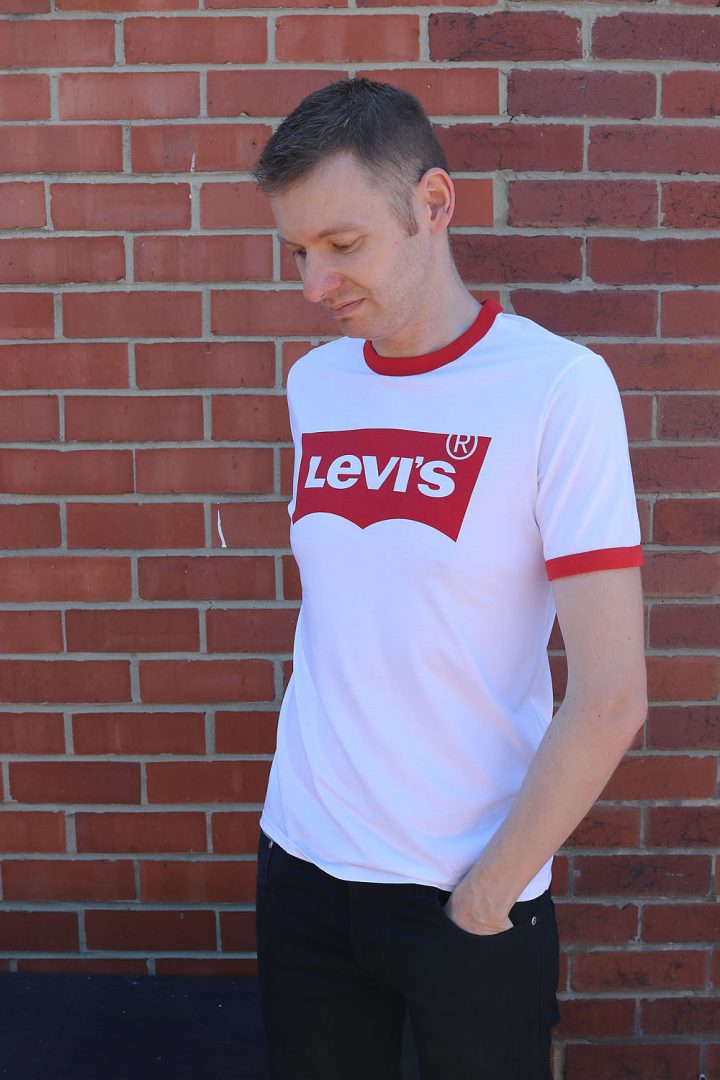 White Levi's Ringer T Shirt For T-Shirt Tuesday