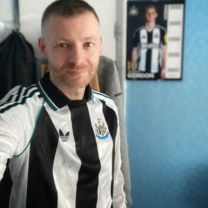 Me Wearing The Newcastle Shirt