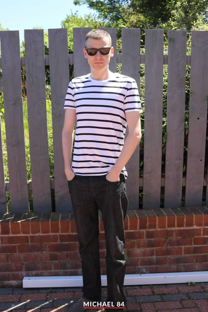 Nautical Stripe T Shirt & Jeans Airport Outfit