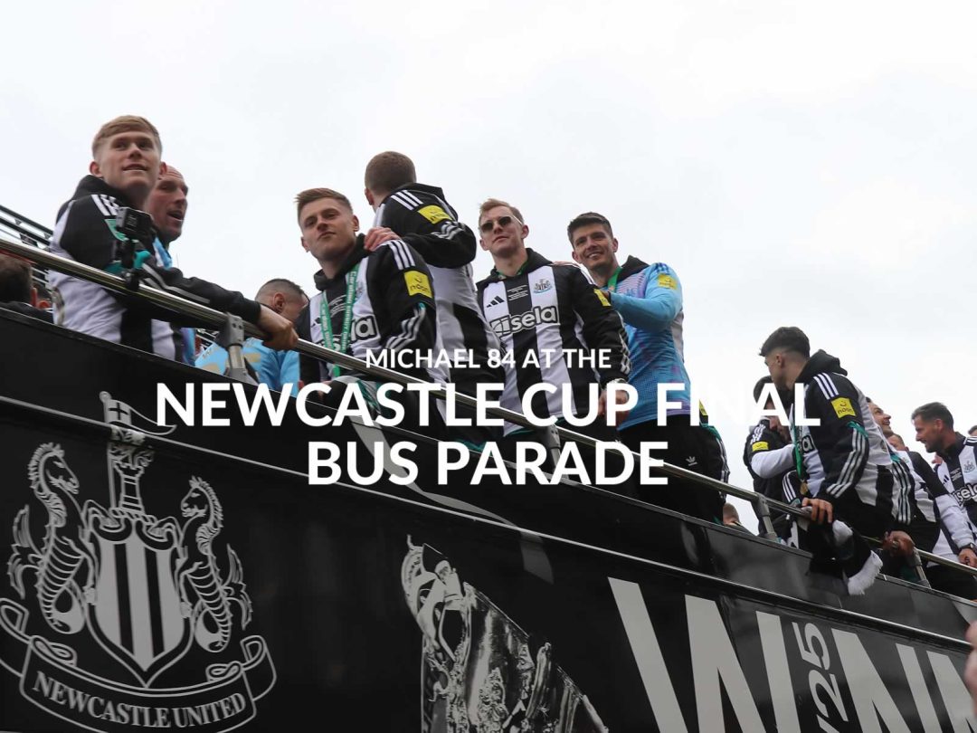 Harvey Barnes Nick Pope Lewis Hall - Newcastle United Bus Parade by Michael Adams aka Michael 84 - 8