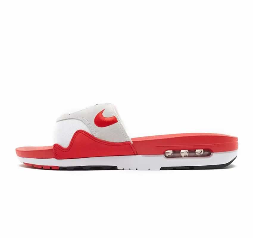Nike Air Max 1 Slide Red and White