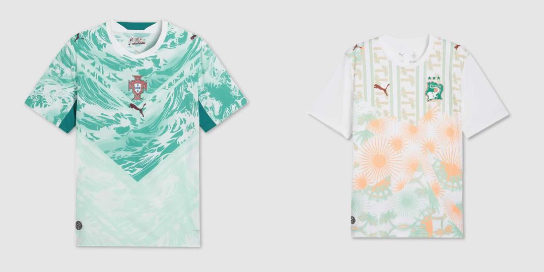 Portugal Away And Ivory Coast Away Shirts