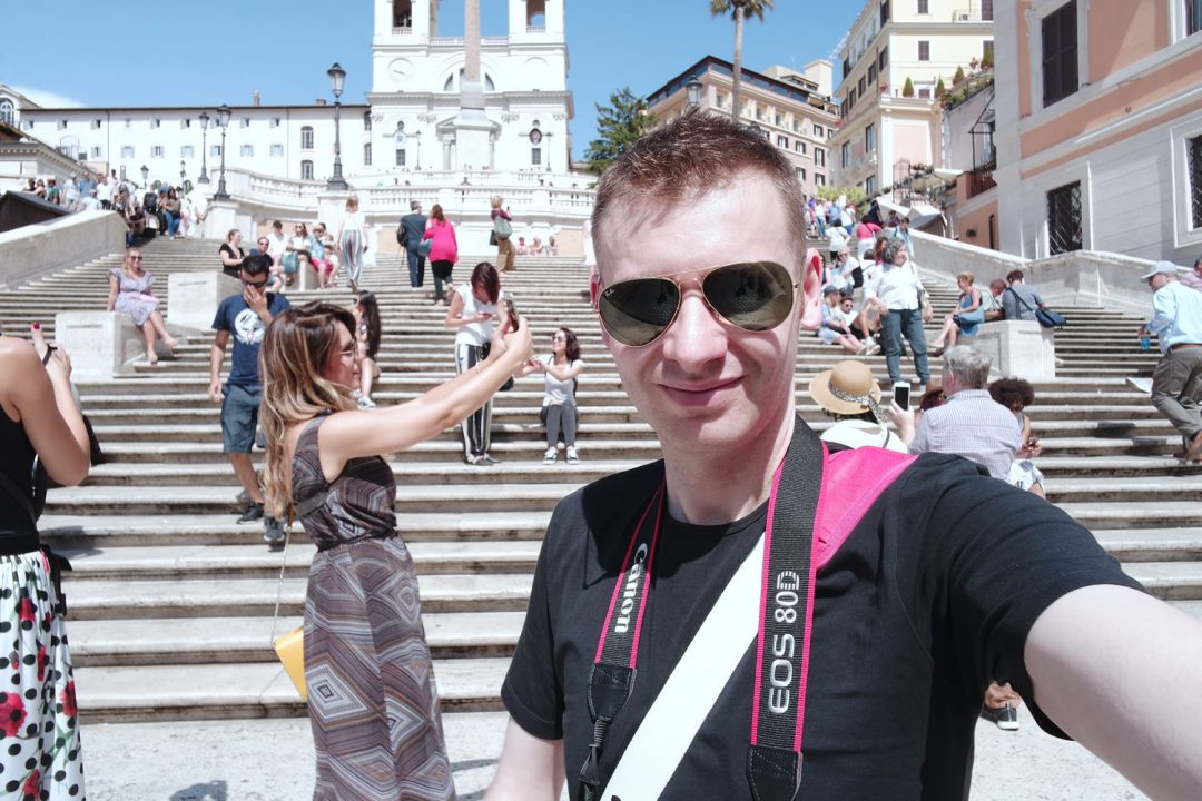 Michael 84 Selfie On The Spanish Steps