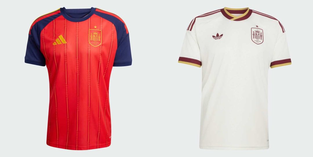 Spain home & away shirts for 2026 world cup