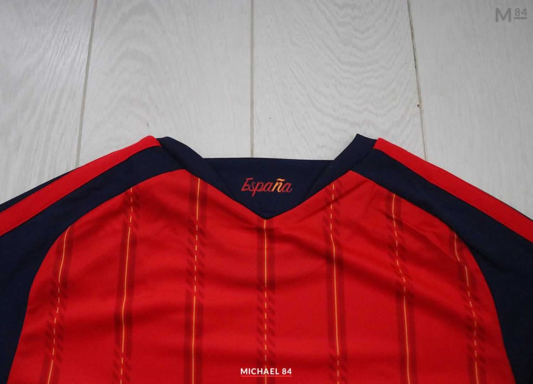 Adidas Spain Home Shirt 2026 Review - Nape Closeup